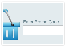 example of a promo code entry box