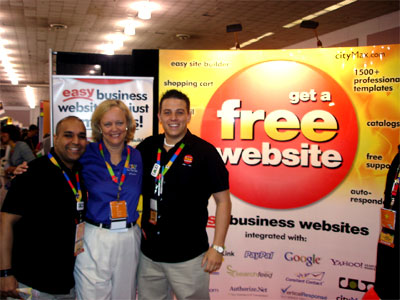 Meg Whitman at the CityMax Booth, eBay Live! 2005