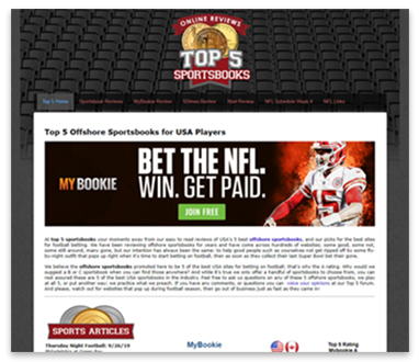 Top 5 Sports Books website