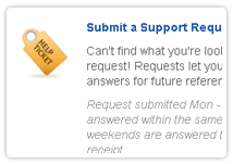 submit support tickets for help